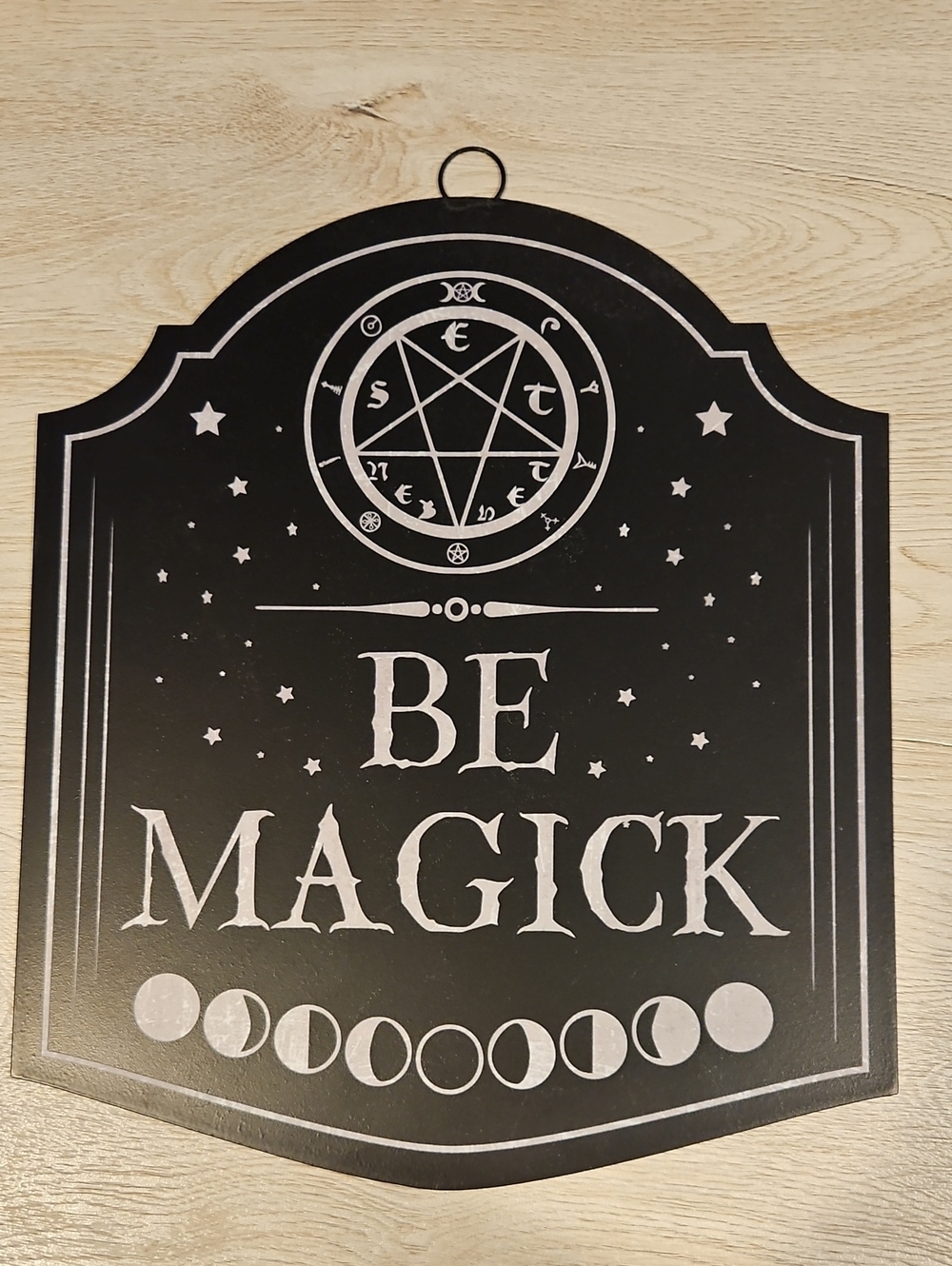 Be Magick Black Wall Plaque - Home Art Sign